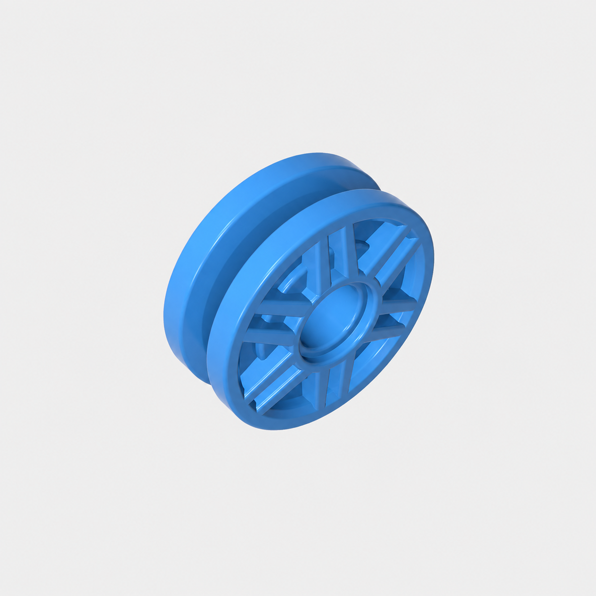 13971 | Wheel 18mm D. x 8mm with Fake Bolts and Deep Spokes with Inner RingWh