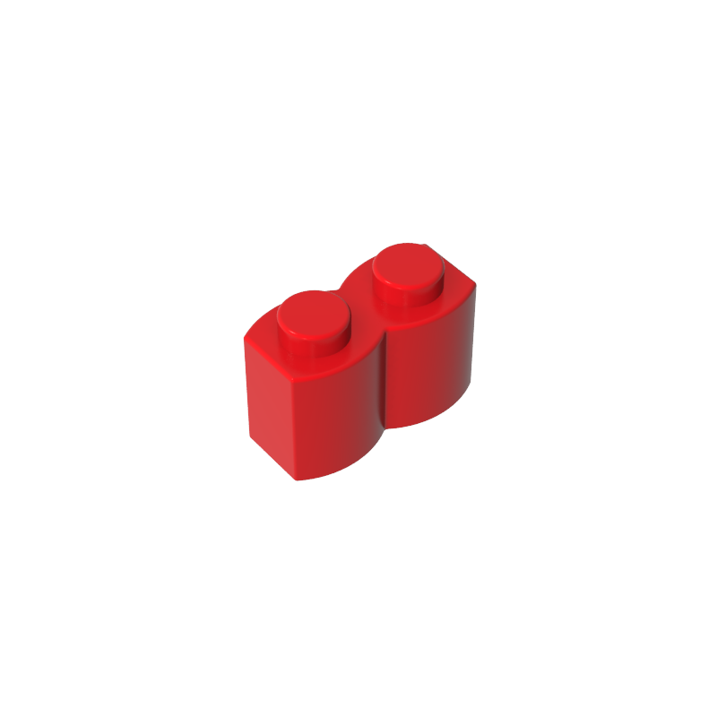 30136 | Brick, Modified 1 x 2 with Log Profile