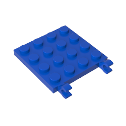 11399 | Plate, Modified 4 x 4 with 2 Open O Clips (Horizontal Grip)