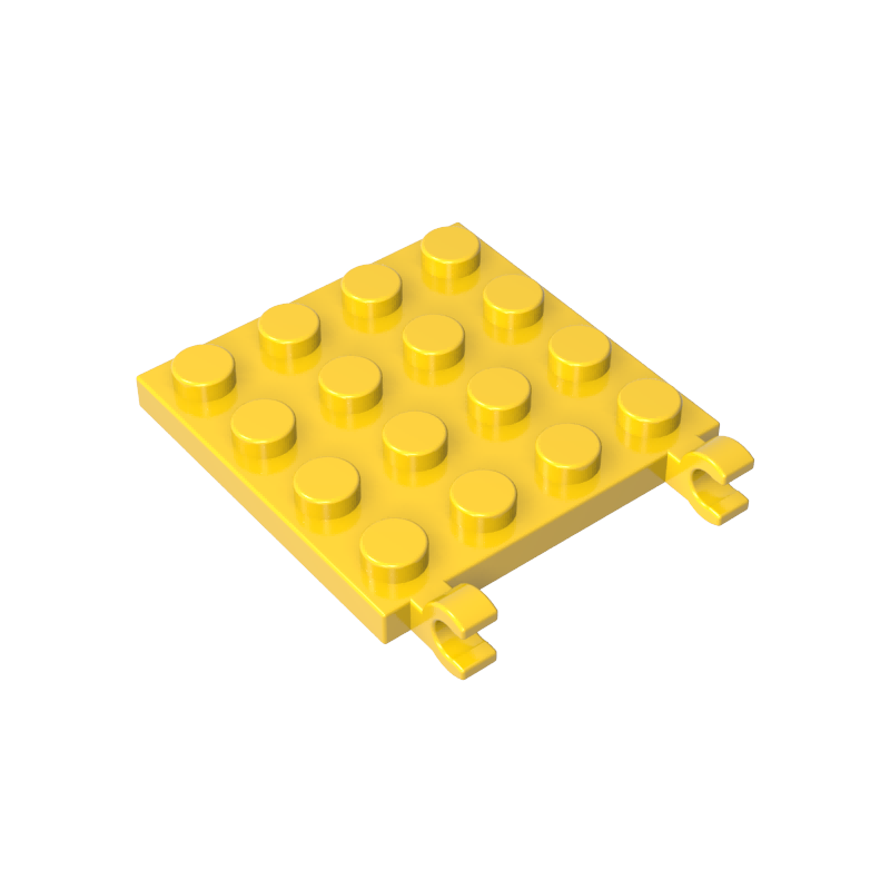 11399 | Plate, Modified 4 x 4 with 2 Open O Clips (Horizontal Grip)