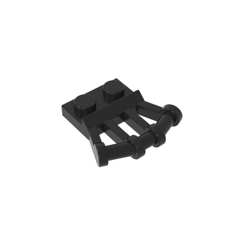 92692 | Plate, Modified 1 x 2 with Angled Bar Handles on Side