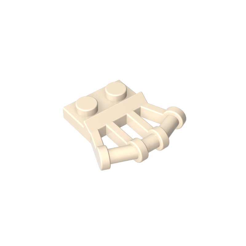 92692 | Plate, Modified 1 x 2 with Angled Bar Handles on Side