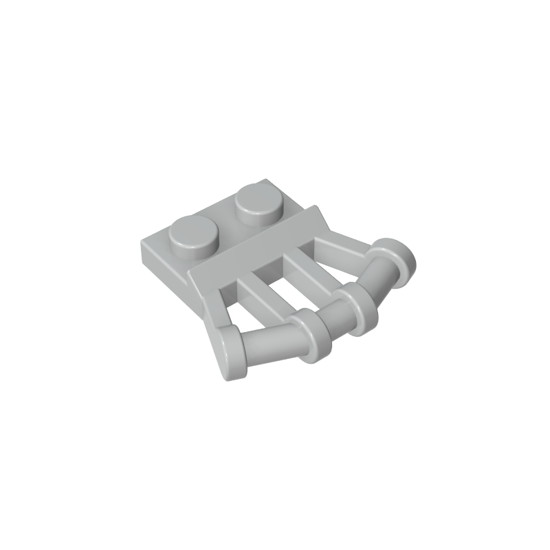 92692 | Plate, Modified 1 x 2 with Angled Bar Handles on Side