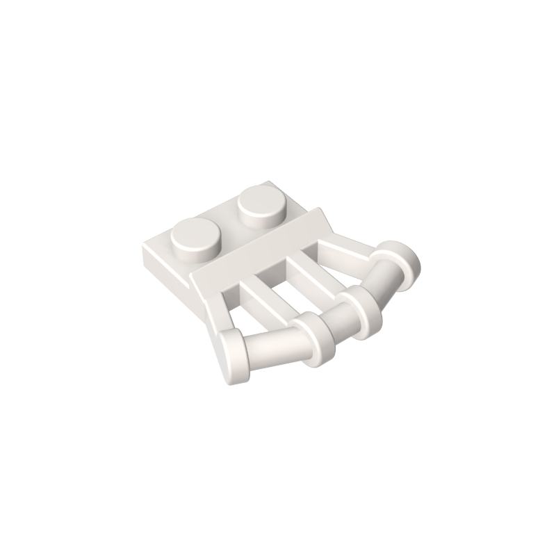 92692 | Plate, Modified 1 x 2 with Angled Bar Handles on Side