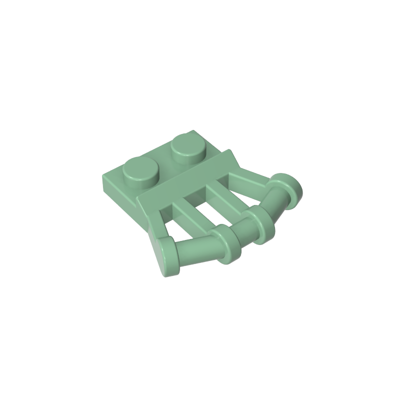 92692 | Plate, Modified 1 x 2 with Angled Bar Handles on Side