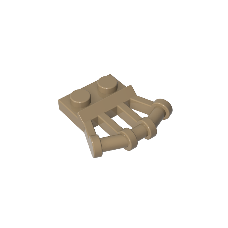 92692 | Plate, Modified 1 x 2 with Angled Bar Handles on Side