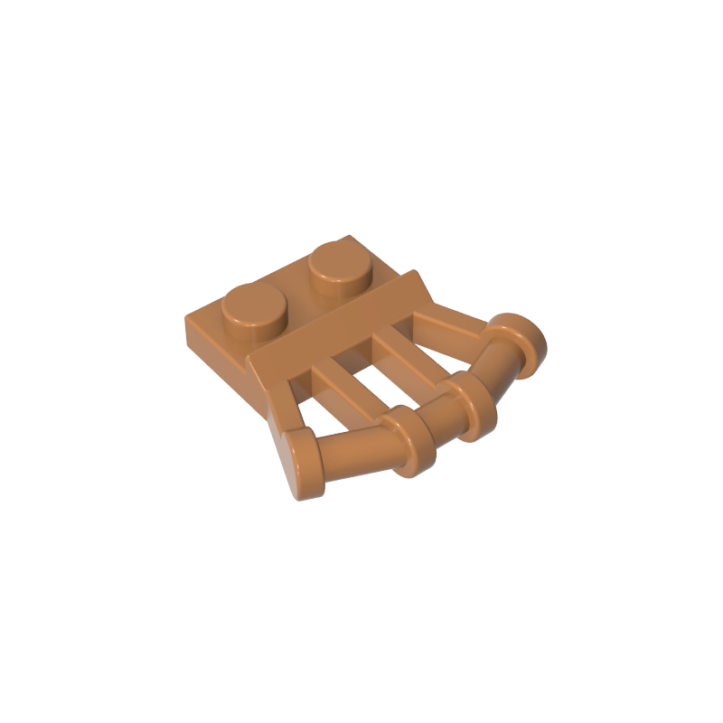 92692 | Plate, Modified 1 x 2 with Angled Bar Handles on Side
