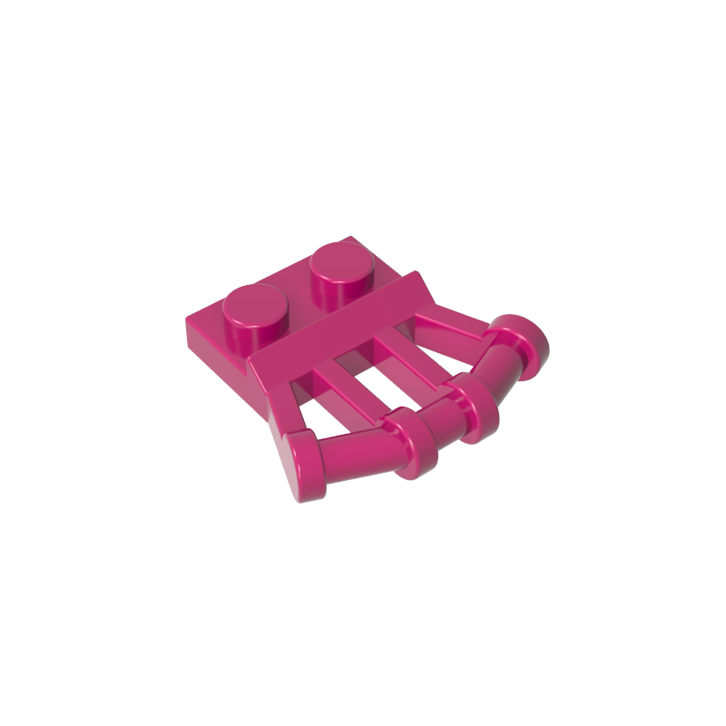 92692 | Plate, Modified 1 x 2 with Angled Bar Handles on Side
