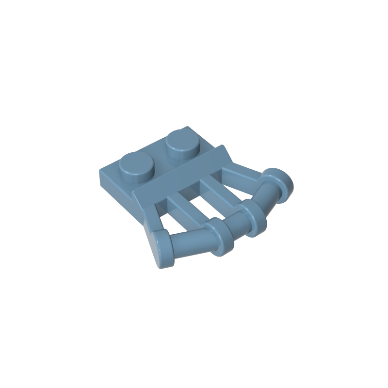 92692 | Plate, Modified 1 x 2 with Angled Bar Handles on Side