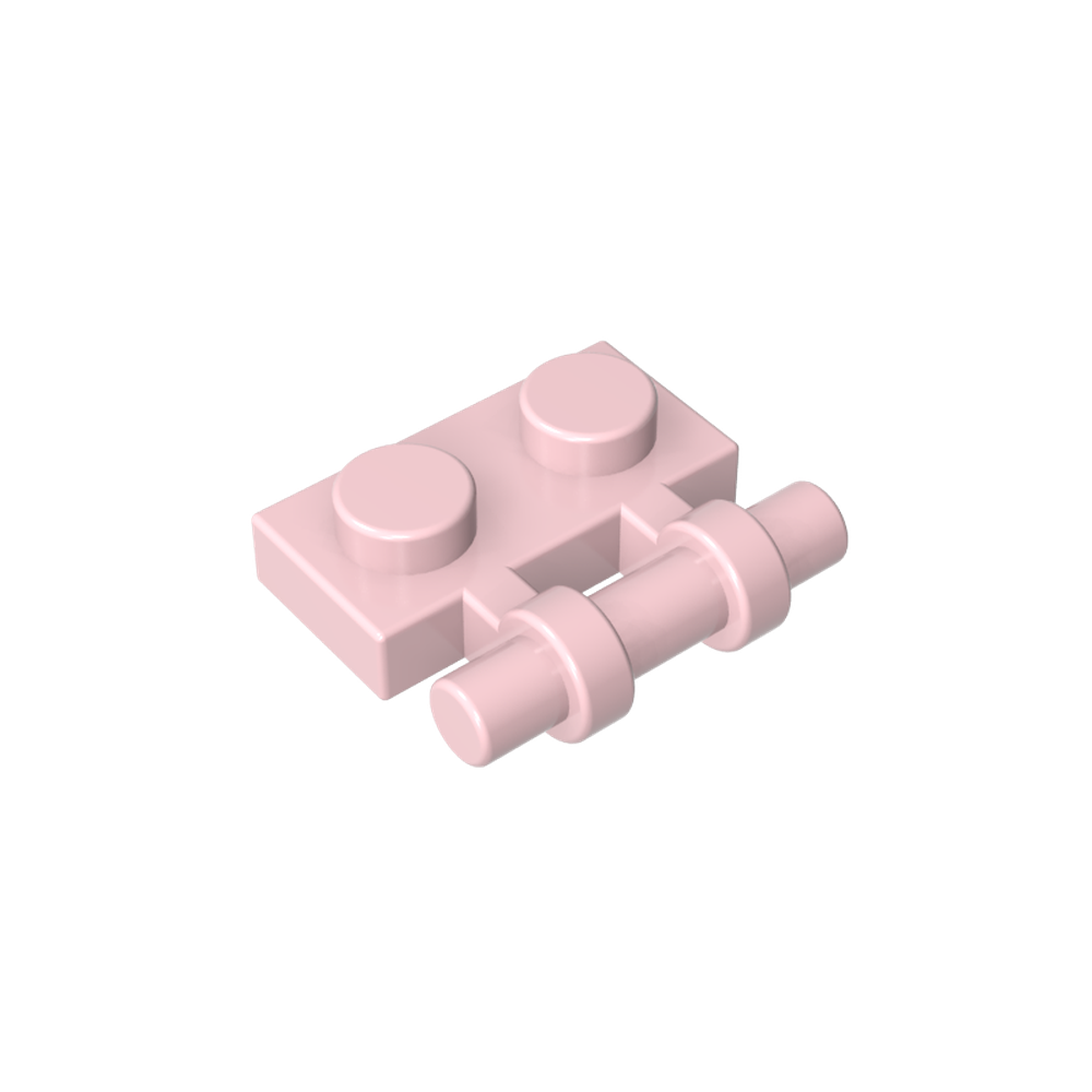 2540 | Plate, Modified 1 x 2 with Bar Handle on Side - Free Ends
