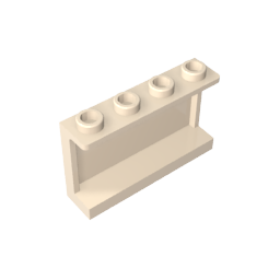 14718 | Panel 1 x 4 x 2 with Side Supports - Hollow Studs