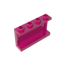 14718 | Panel 1 x 4 x 2 with Side Supports - Hollow Studs