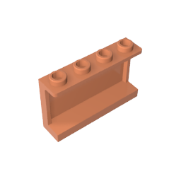 14718 | Panel 1 x 4 x 2 with Side Supports - Hollow Studs