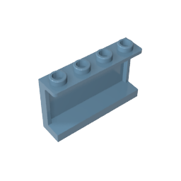 14718 | Panel 1 x 4 x 2 with Side Supports - Hollow Studs