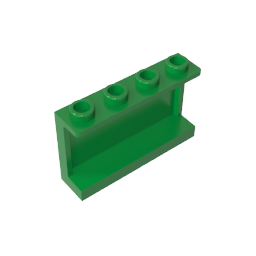14718 | Panel 1 x 4 x 2 with Side Supports - Hollow Studs