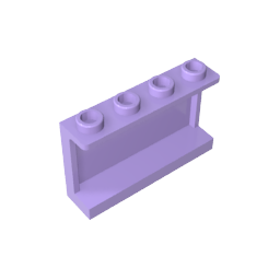 14718 | Panel 1 x 4 x 2 with Side Supports - Hollow Studs