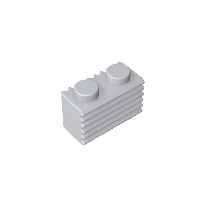 2877 | Brick, Modified 1 x 2 with Grille / Fluted Profile