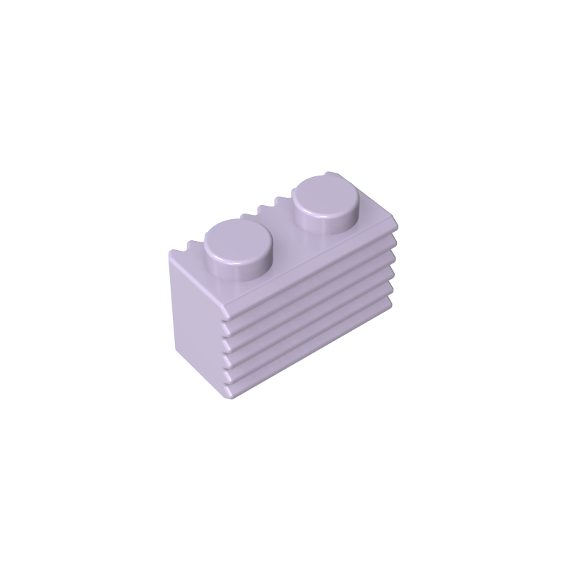 2877 | Brick, Modified 1 x 2 with Grille / Fluted Profile