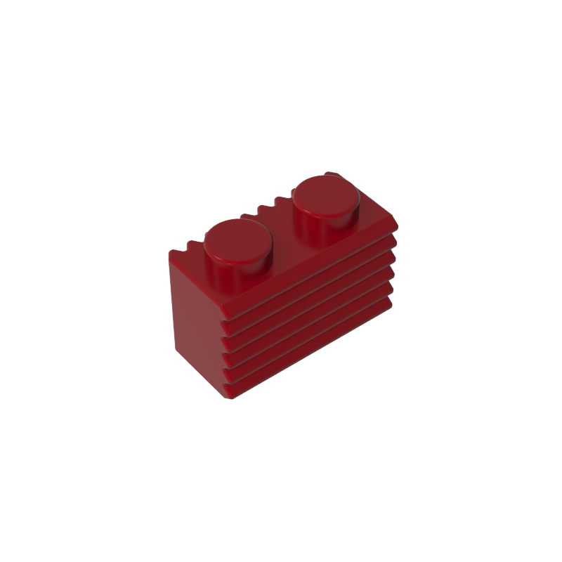 2877 | Brick, Modified 1 x 2 with Grille / Fluted Profile