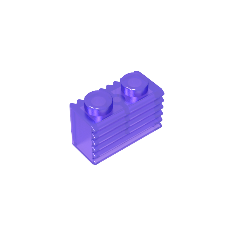 2877 | Brick, Modified 1 x 2 with Grille / Fluted Profile