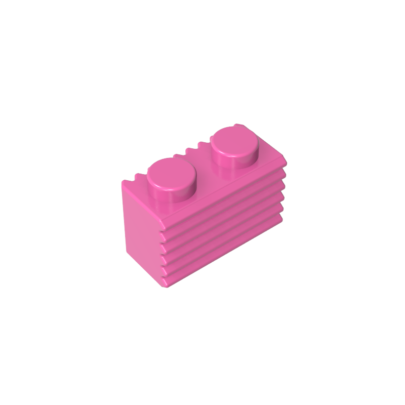 2877 | Brick, Modified 1 x 2 with Grille / Fluted Profile