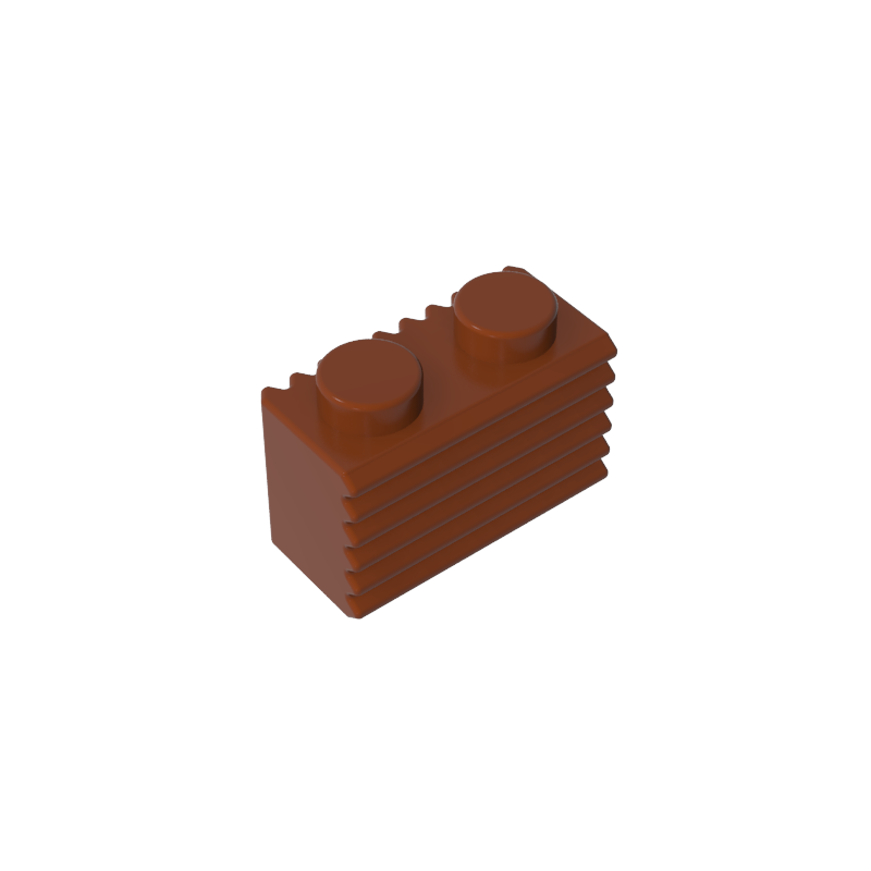 2877 | Brick, Modified 1 x 2 with Grille / Fluted Profile