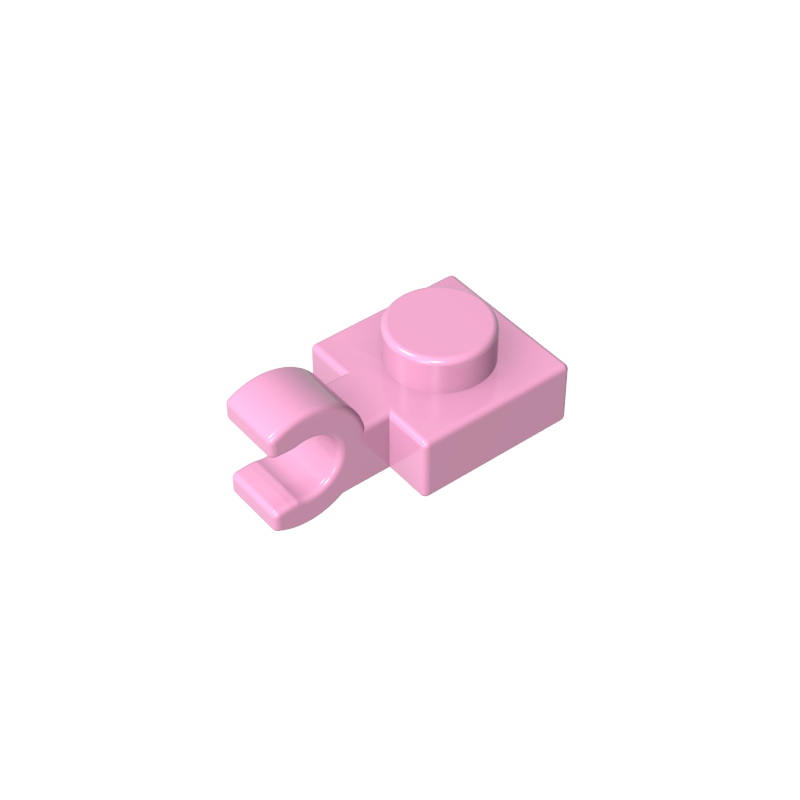 61252 | Plate, Modified 1 x 1 with U Clip (Horizontal Grip)