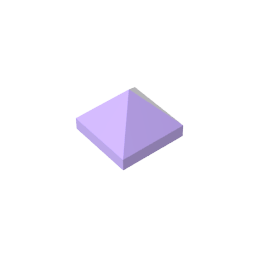 22388 | Slope 45 1 x 1 x 2/3 Quadruple Convex Pyramid