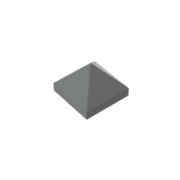 22388 | Slope 45 1 x 1 x 2/3 Quadruple Convex Pyramid