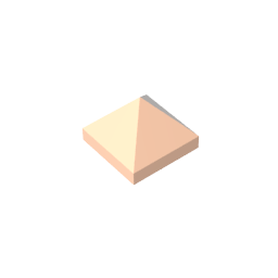 22388 | Slope 45 1 x 1 x 2/3 Quadruple Convex Pyramid