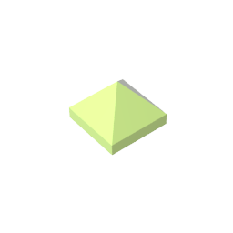 22388 | Slope 45 1 x 1 x 2/3 Quadruple Convex Pyramid