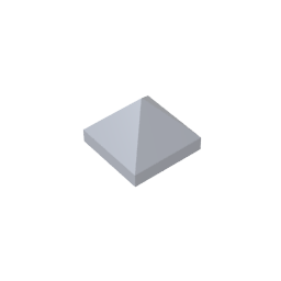 22388 | Slope 45 1 x 1 x 2/3 Quadruple Convex Pyramid