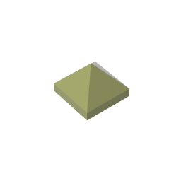 22388 | Slope 45 1 x 1 x 2/3 Quadruple Convex Pyramid