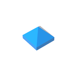 22388 | Slope 45 1 x 1 x 2/3 Quadruple Convex Pyramid
