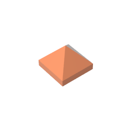 22388 | Slope 45 1 x 1 x 2/3 Quadruple Convex Pyramid