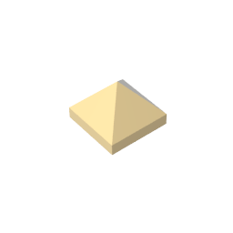 22388 | Slope 45 1 x 1 x 2/3 Quadruple Convex Pyramid