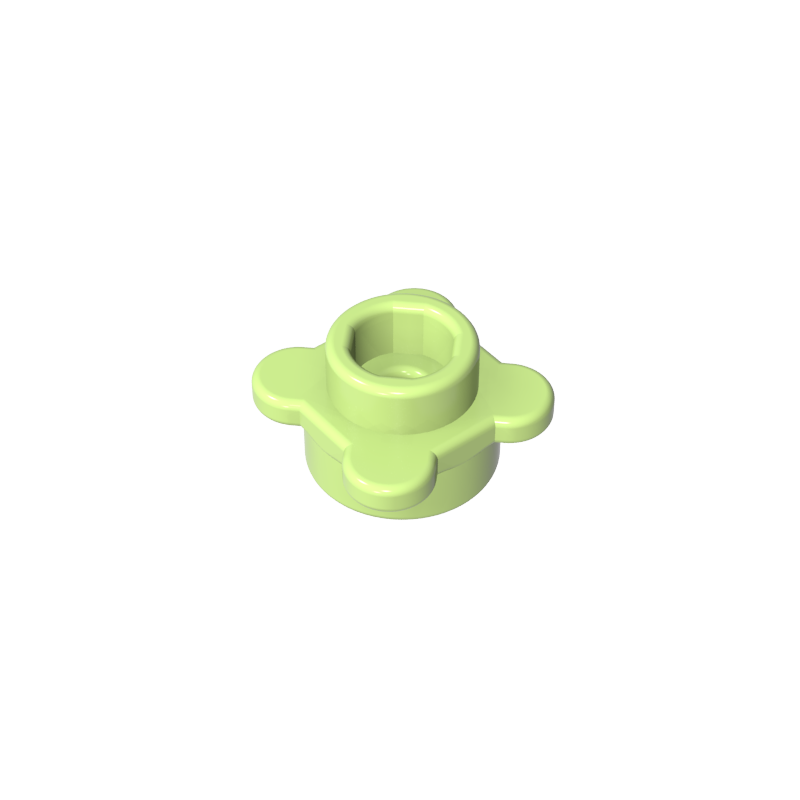 33291 | Plate, Round 1 x 1 with Flower Edge (4 Knobs / Petals)