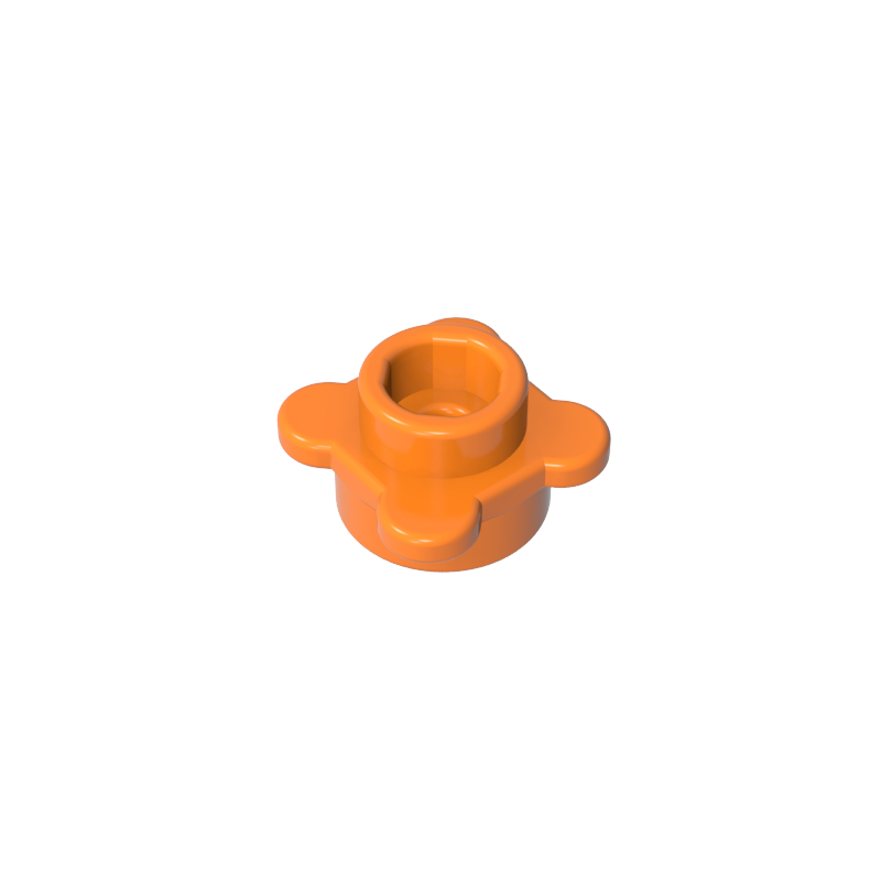 33291 | Plate, Round 1 x 1 with Flower Edge (4 Knobs / Petals)