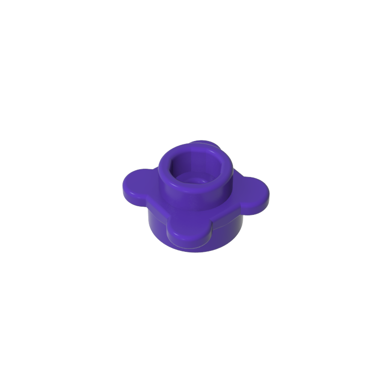 33291 | Plate, Round 1 x 1 with Flower Edge (4 Knobs / Petals)