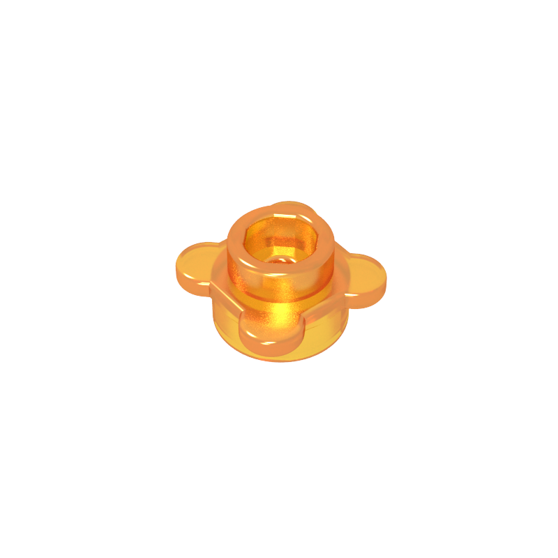 33291 | Plate, Round 1 x 1 with Flower Edge (4 Knobs / Petals)