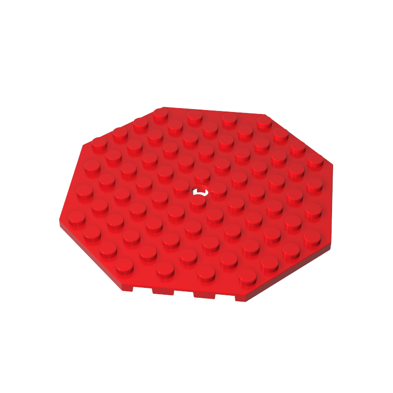 89523 | Plate, Modified 10 x 10 Octagonal with Hole