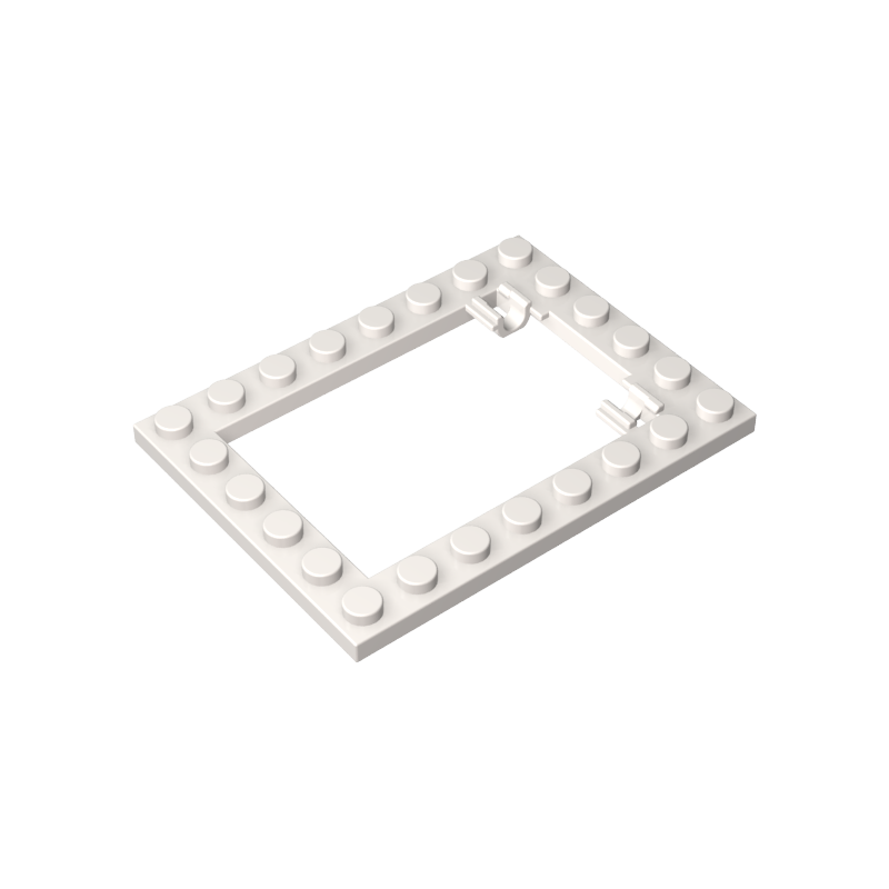 92107 | Plate, Modified 6 x 8 Trap Door Frame Horizontal (Long Pin Holders)