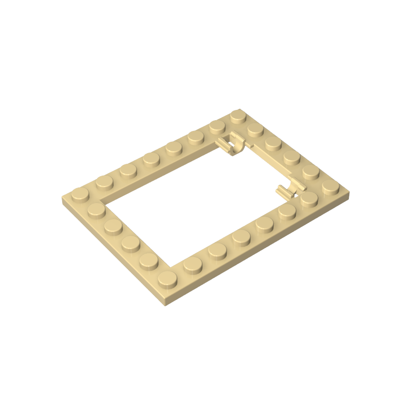 92107 | Plate, Modified 6 x 8 Trap Door Frame Horizontal (Long Pin Holders)