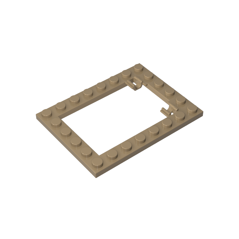 92107 | Plate, Modified 6 x 8 Trap Door Frame Horizontal (Long Pin Holders)