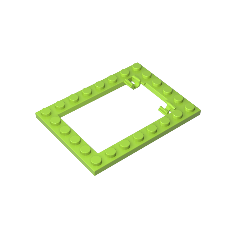 92107 | Plate, Modified 6 x 8 Trap Door Frame Horizontal (Long Pin Holders)