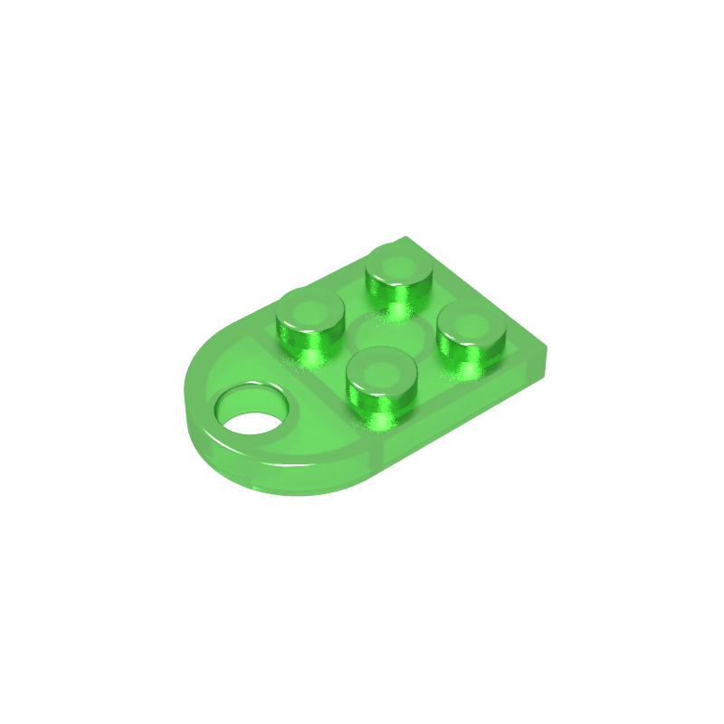 3176 | Plate, Modified 2 x 3 with Hole