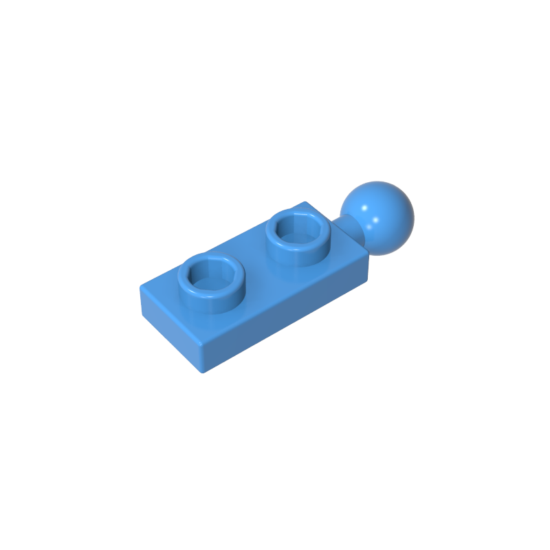 22890 | Plate, Modified 1 x 2 with Tow Ball on End