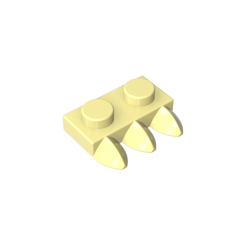 15208 | Plate, Modified 1 x 2 with 3 Teeth