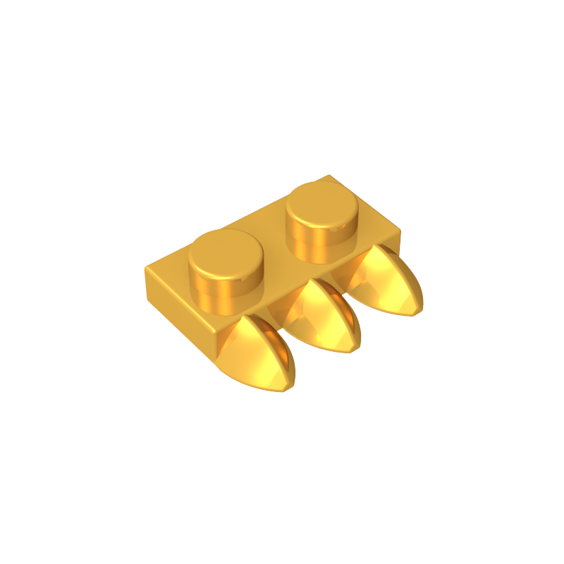 15208 | Plate, Modified 1 x 2 with 3 Teeth