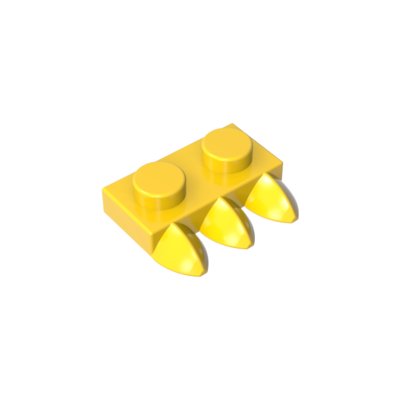 15208 | Plate, Modified 1 x 2 with 3 Teeth